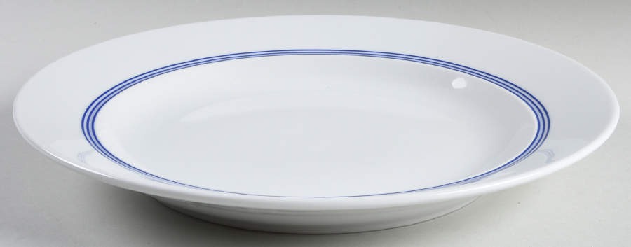 Cafe Blanc Stripe Dinner Plate by Dansk-1