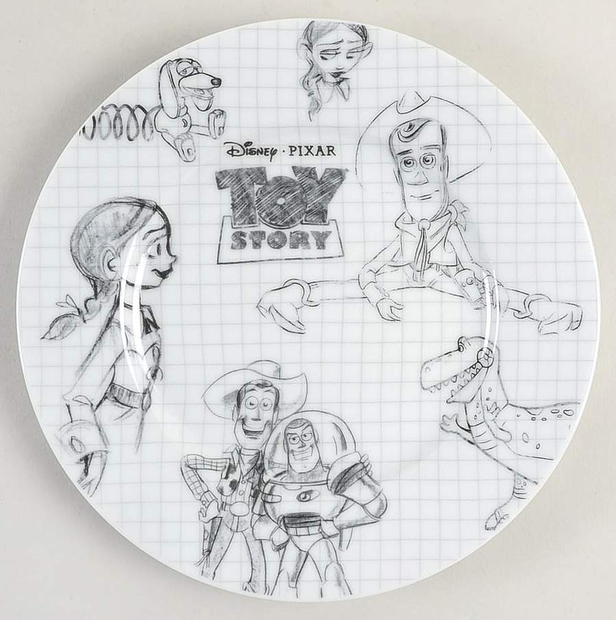Toy Story Sketchbook Salad Plate by Zrike-1