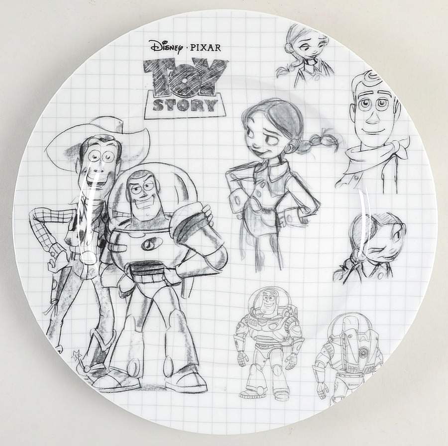 Toy Story Sketchbook Dinner Plate by Zrike-1
