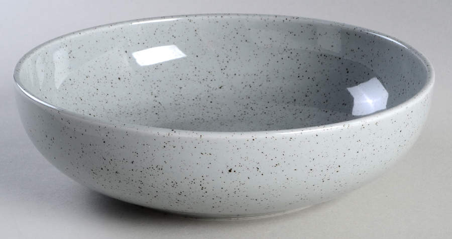 Raina Light Grey 8" Individual Pasta Bowl by Dansk-1