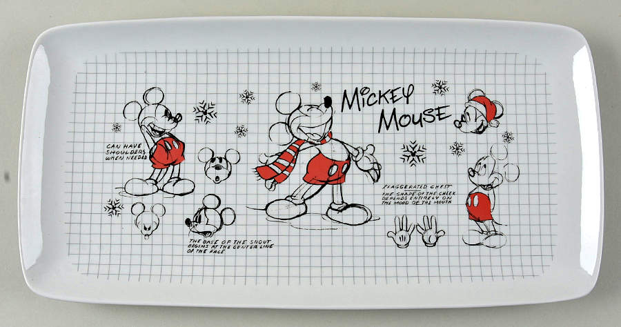 Christmas Sketchbook 13" Rectangular Serving Platter by Zrike-1
