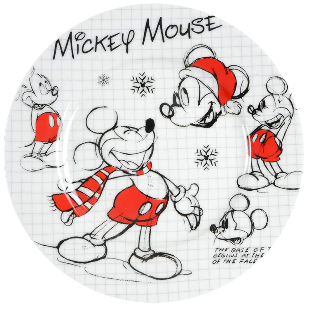 Christmas Sketchbook Salad Plate by Zrike-1