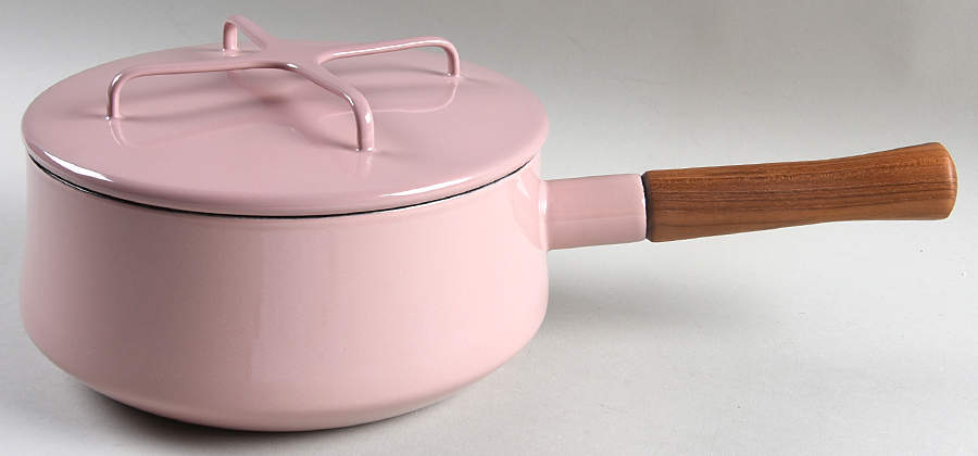 Kobenstyle Pink 2 Quart Metal Covered Saucepan by Dansk-1
