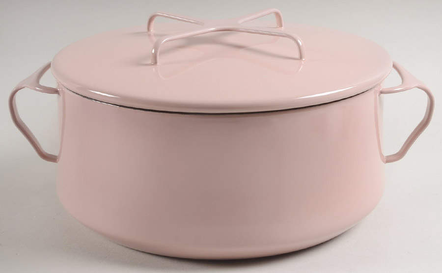 Kobenstyle Pink 4 Quart Metal Covered Casserole by Dansk-1
