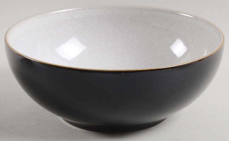 Elements Black Coupe Cereal Bowl by Denby-Langley-1