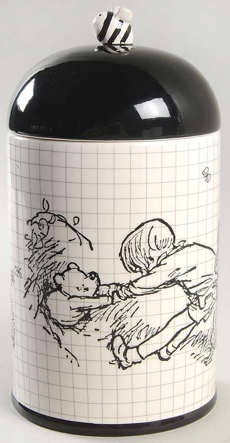 Winnie the Pooh Sketchbook Cookie Jar & Lid by Zrike-1