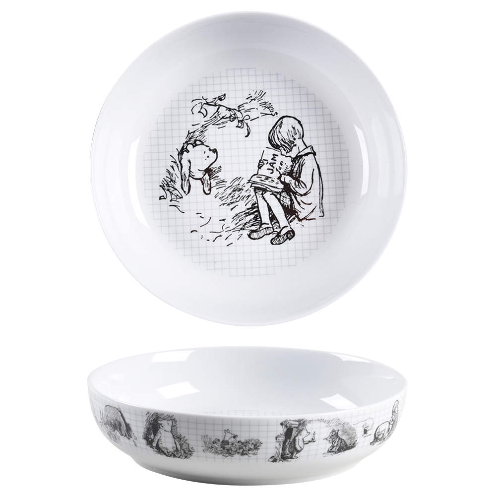 Winnie the Pooh Sketchbook Individual Dinner Bowl by Zrike-1