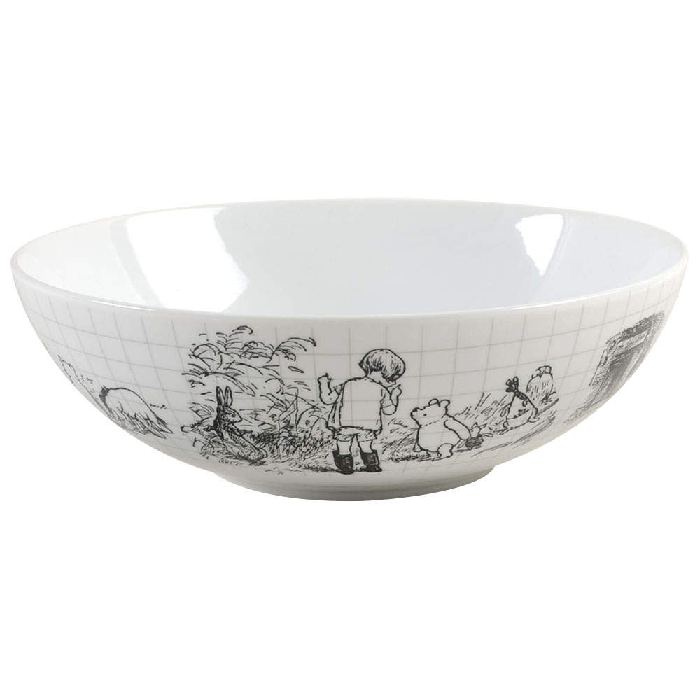 Winnie the Pooh Sketchbook 9" Round Serving Bowl by Zrike-1