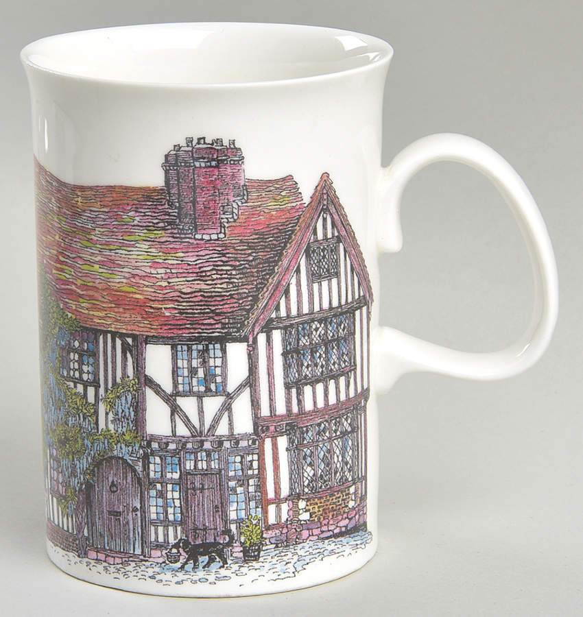Cottages Bone Mug by Dunoon-1