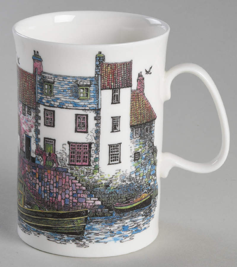 Cottages Bone Mug by Dunoon-1