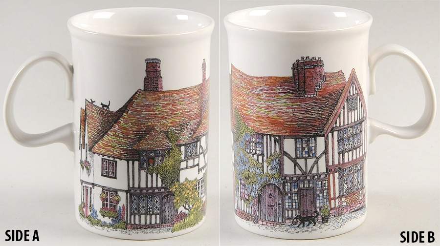 Cottages Scotland Stoneware Mug by Dunoon-1