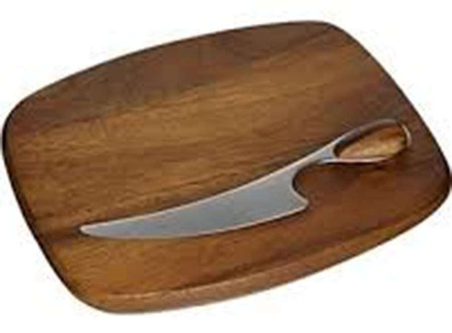 Wood Classics Cheese & Cracker Board & Knife by Dansk-1