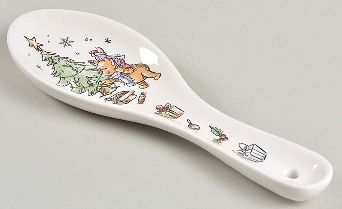 Pooh Christmas Spoon Rest/Holder (Holds 1 Spoon) by Zrike-1