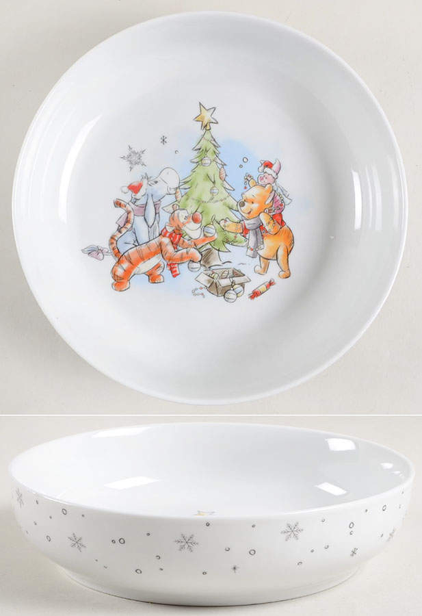 Pooh Christmas Individual Dinner Bowl by Zrike-1