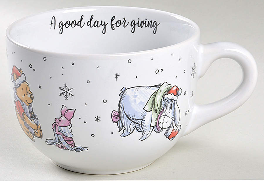 Pooh Christmas Soup Mug by Zrike-1