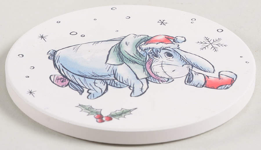 Pooh Christmas Coaster by Zrike-1