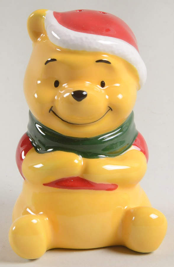 Pooh Christmas Figural Pepper Shaker by Zrike-1