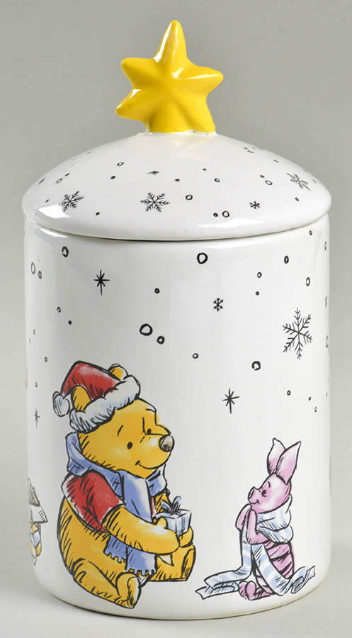 Pooh Christmas 7" Storage Jar & Lid by Zrike-1