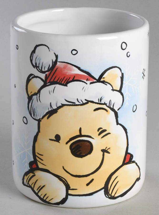 Pooh Christmas Small Storage Jar No Lid by Zrike-1