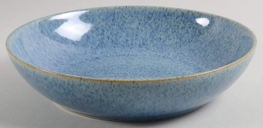Bright Blue Speckle 8" Individual Pasta Bowl by Denby-Langley-1
