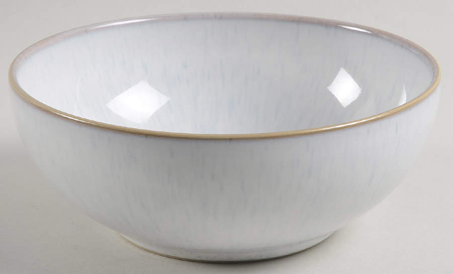 White Speckle Coupe Cereal Bowl by Denby-Langley-1