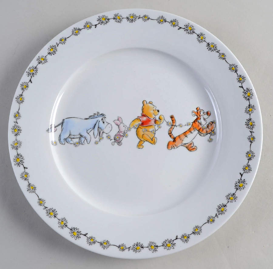 Winnie the Pooh Daisy Chain Dinner Plate by Zrike-1