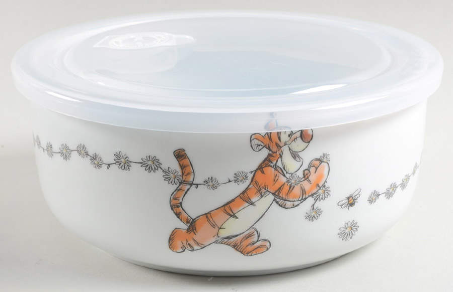 Winnie the Pooh Daisy Chain Large Serve & Store Bowl & Lid by Zrike-1