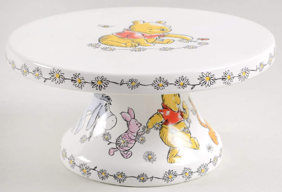 Winnie the Pooh Daisy Chain 6" Diameter Pedestal Cake Stand by Zrike-1
