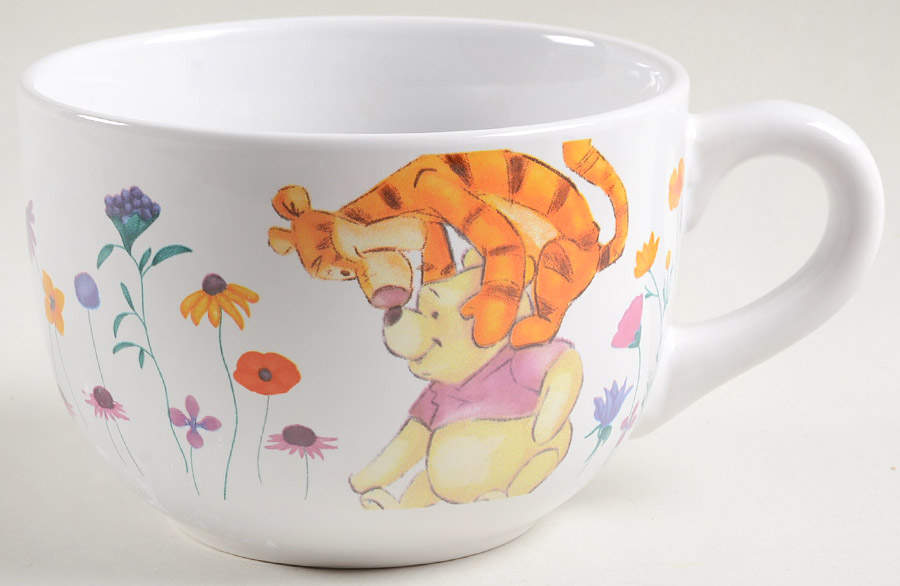 Winnie the Pooh Golden Flowers Soup Mug by Zrike-1
