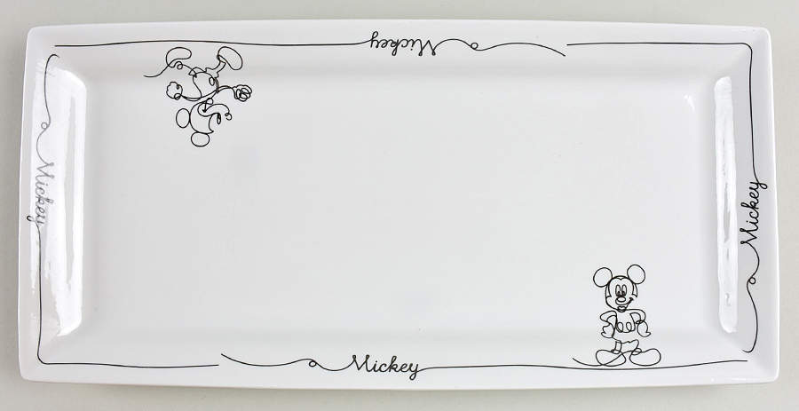 Mickey Linear 14" Oval Serving Platter by Zrike-1