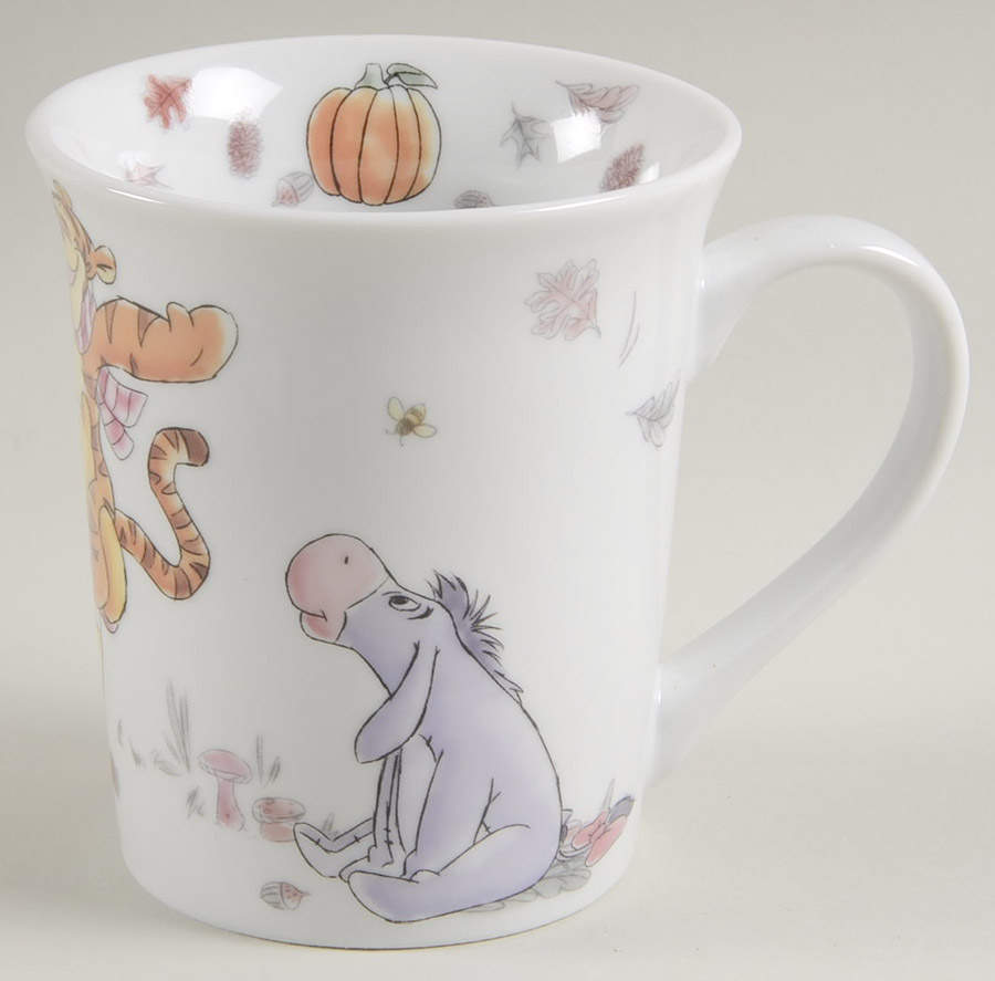 Winnie the Pooh Falling Leaves Mug by Zrike-1