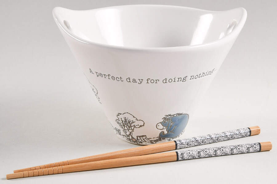 Winnie the Pooh (Miscellaneous) Noodle Bowl & Chopsticks Set by Zrike-1