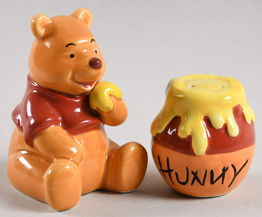 Winnie the Pooh (Miscellaneous) Figural Salt & Pepper Set by Zrike-1