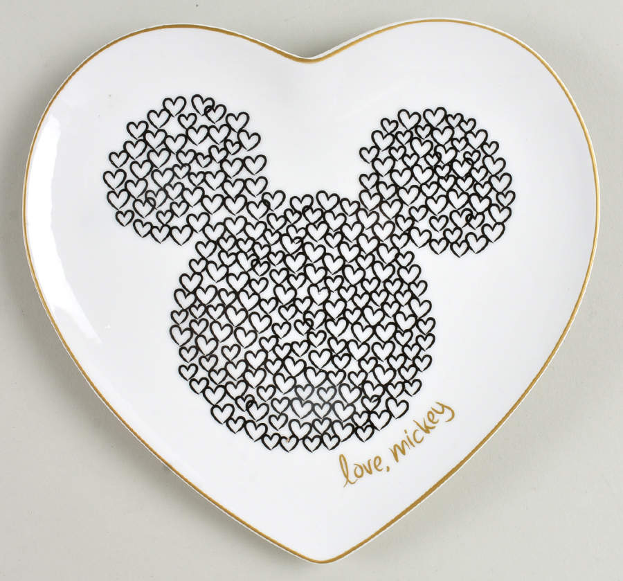 Mickey Mouse and Friends (Miscellaneous) Heart Shape Appetizer Plate by Zrike-1