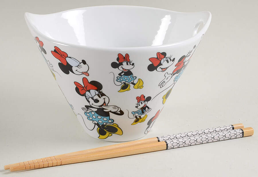 Mickey Mouse and Friends (Miscellaneous) Noodle Bowl & Chopsticks Set by Zrike-1