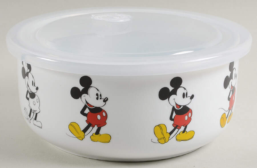 Mickey Mouse and Friends (Miscellaneous) 32 Oz Round Plastic Microwave Bowl w/Vent Lid by Zrike-1