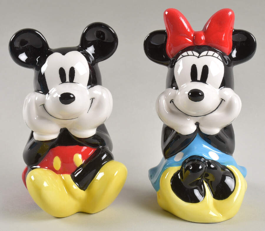 Mickey Mouse and Friends (Miscellaneous) Figural Salt and Pepper by Zrike-1