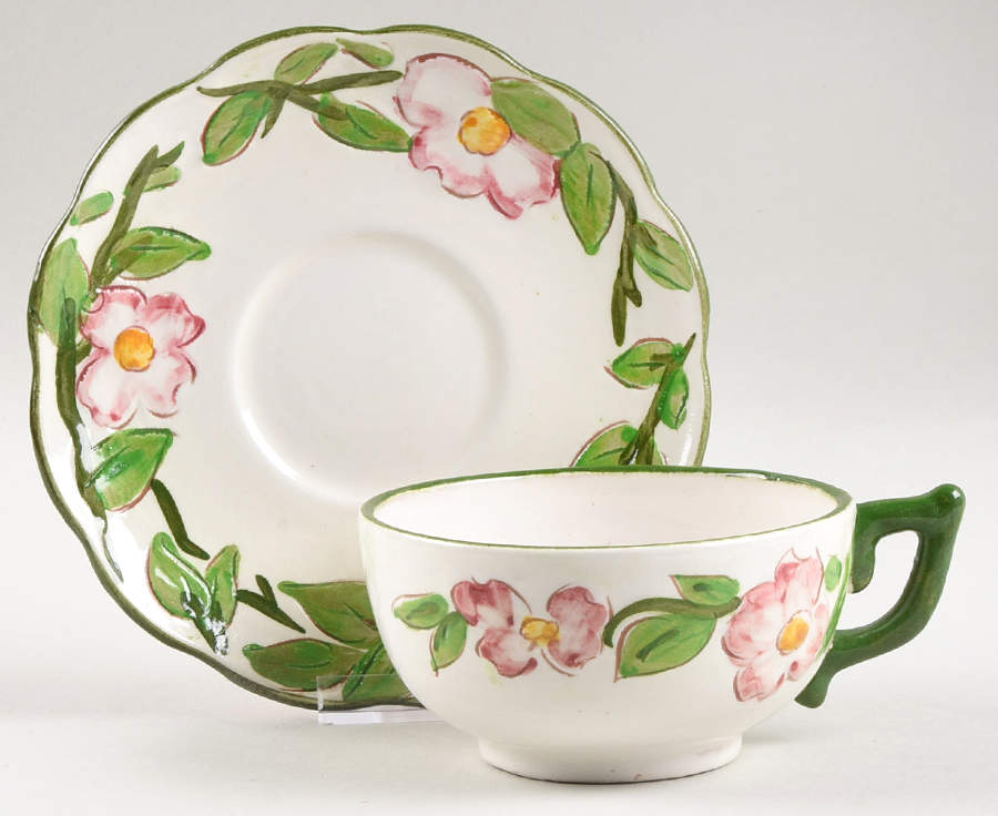 Dogwood Flat Cup & Saucer Set by Dellaware-1