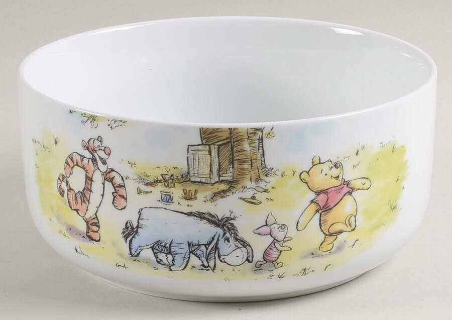 Winnie the Pooh 95 Years Exploring a Classic 32 Oz Round Plastic Microwave Bowl No Vent Lid by Zrike-1