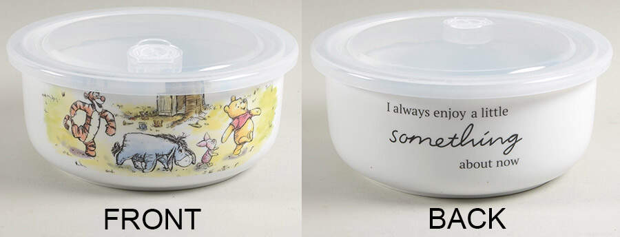 Winnie the Pooh 95 Years Exploring a Classic 32 Oz Round Plastic Microwave Bowl w/Vent Lid by Zrike-1