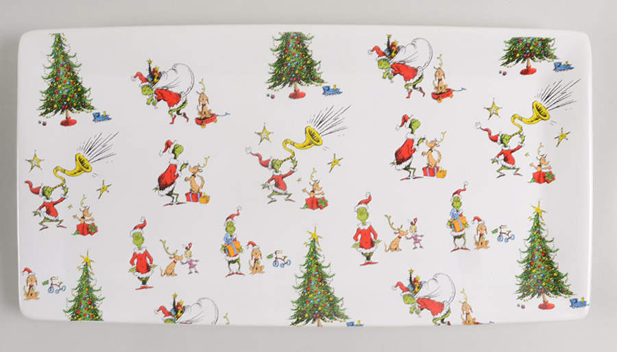 The Grinch (Miscellaneous) 14" Rectangular Serving Platter by Zrike-1