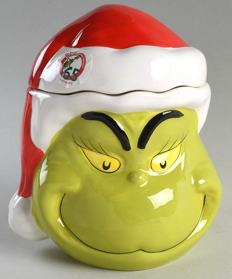 The Grinch (Miscellaneous) Figural Cookie Jar & Lid by Zrike-1