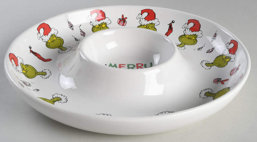 The Grinch (Miscellaneous) 1 Piece Chip & Dip by Zrike-1