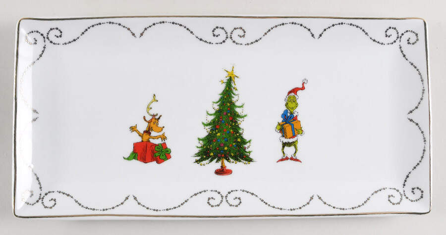 The Grinch (Miscellaneous) 13" Rectangular Tray by Zrike-1