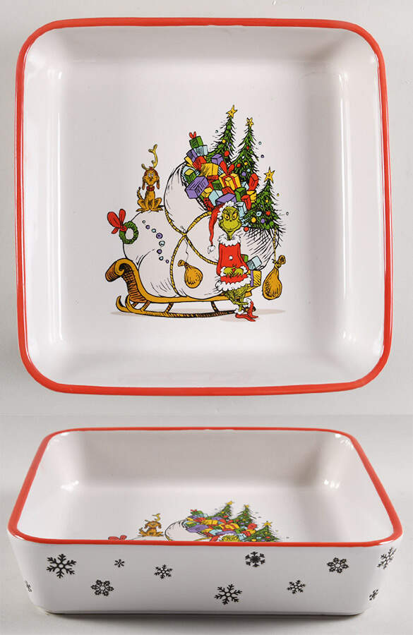 The Grinch (Miscellaneous) 9" Square Baker by Zrike-1