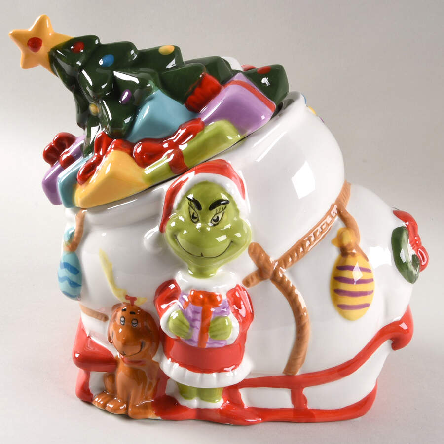 The Grinch (Miscellaneous) Figural Cookie Jar & Lid by Zrike-1