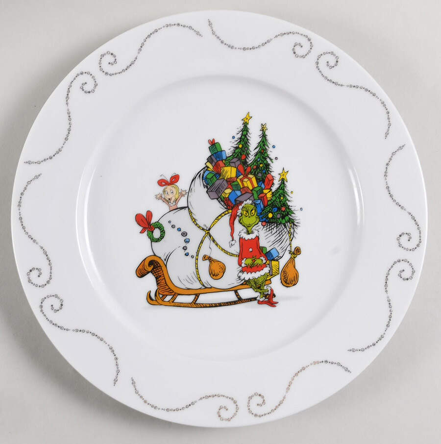 The Grinch (Miscellaneous) Dinner Plate by Zrike-1