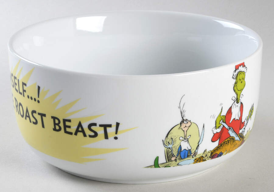 The Grinch (Miscellaneous) 32 Oz Round Plastic Microwave Bowl No Vent Lid by Zrike-1