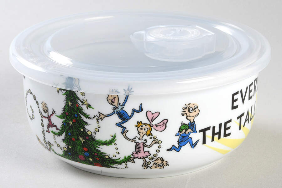 The Grinch (Miscellaneous) 16 Oz Round Plastic Microwave Bowl & Vented Lid by Zrike-1