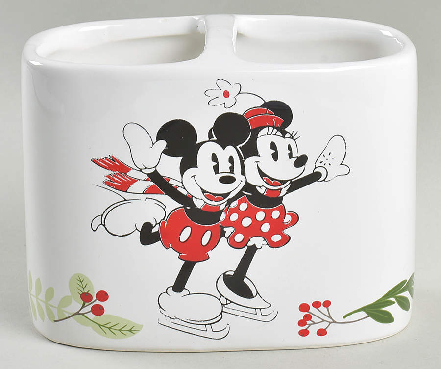 Mickey and Minnie Christmas Fun Toothbrush Holder by Zrike-1